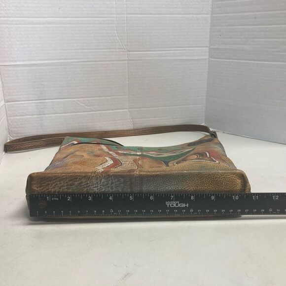 ANUSCHKA Women’s Aztec Style Handbag Multicolored Size 11X2.5X10.5 Genuine Leath - Picture 6 of 12